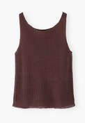 Rib-stitch knit, Dark chocolate, webstill