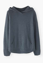 Relaxed hoodie, Gunmetal, webstill
