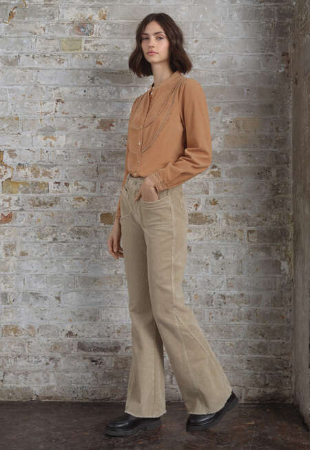 Lace cord blouse, Dusty peach, completeTheLook