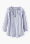 Notch-neck blouse, Lilac, webstill