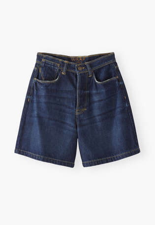 Denim shorts, Dark wash, webstill