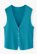 Sleeveless sweater, Cerulean, webstill