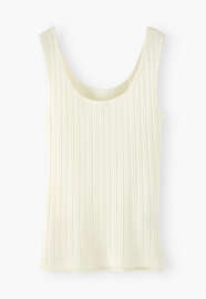 Lace-rib vest, Ivory, webstill