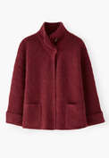 Knitted jacket, Strong ruby, webstill