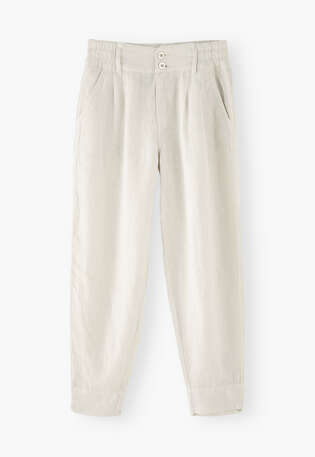 Mom trousers, Ivory, webstill