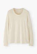 Long-sleeved top, Off-white, webstill