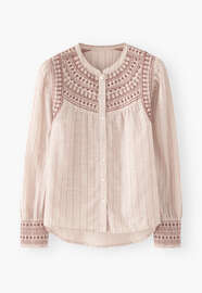 Striped embroidered blouse, Chilli, webstill