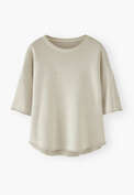 Loopback T-shirt, Pale grey, webstill