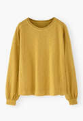 Slub sweatshirt, Canary yellow, webstill