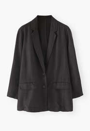 Relaxed blazer, Charcoal, webstill