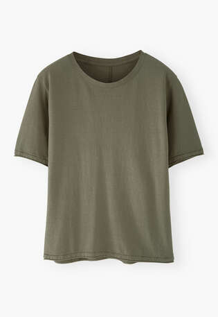 Boxy T-shirt, Forest green, webstill