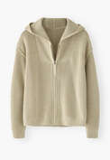 Knitted hoodie, Soft sage, webstill