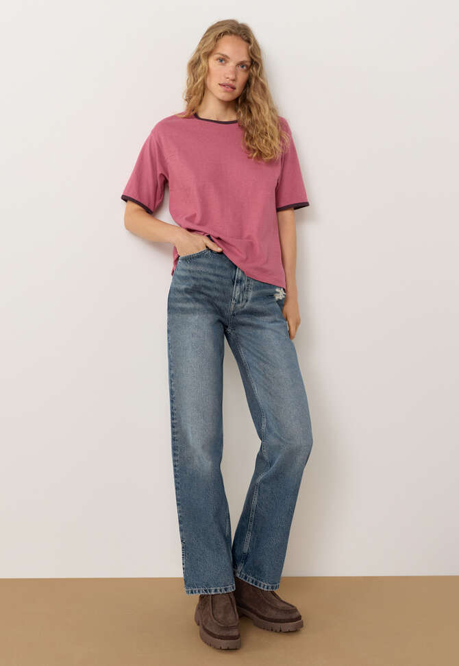 Jersey T-shirt, Dusty rose, completeTheLook