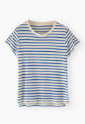 Striped t-shirt, Cobalt, webstill