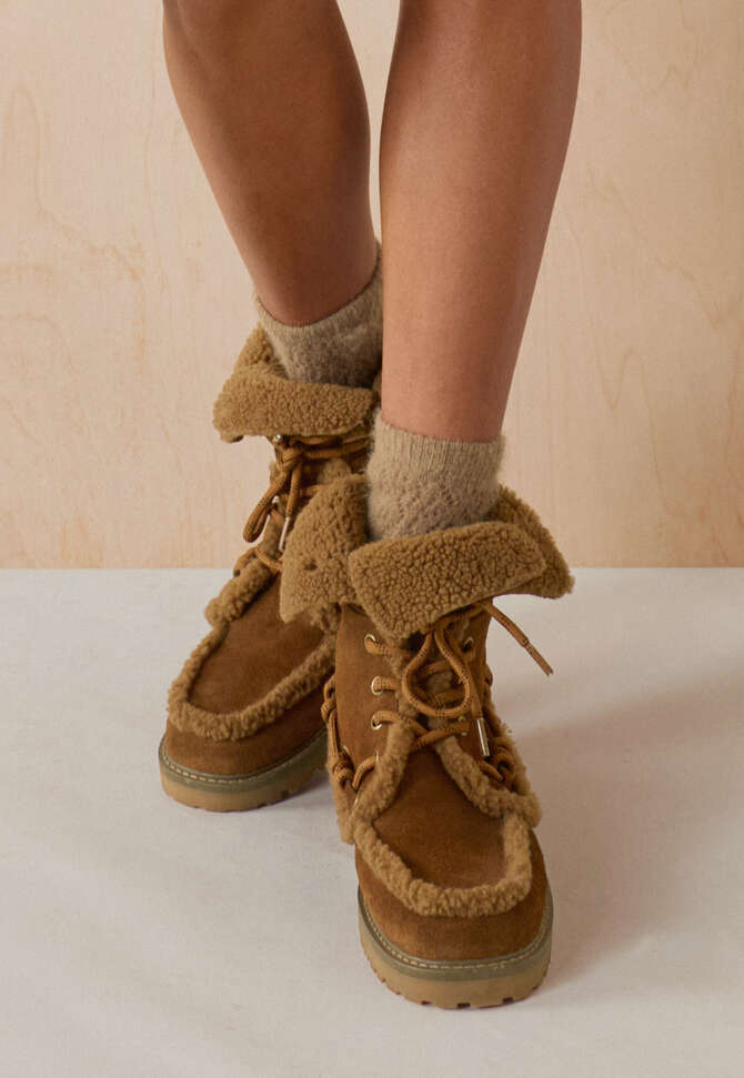 Lace socks, Taupe, completeTheLook