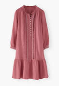 Pintucked dress, Blush pink, webstill