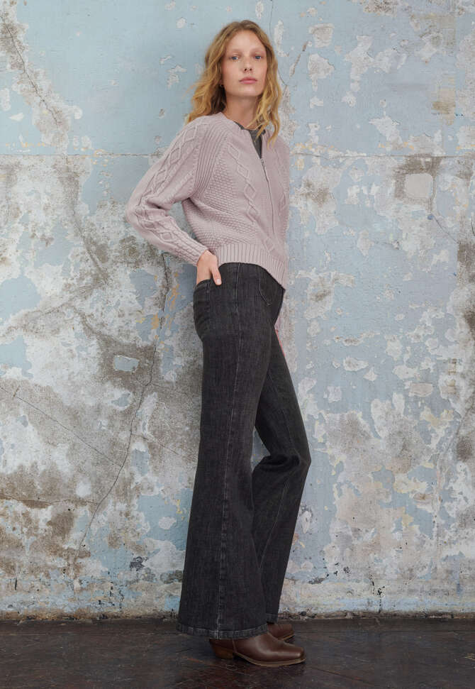 Flared jeans, Black, completeTheLook