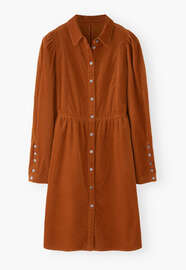 Button-through dress, Bright copper, webstill