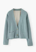 Jersey cardigan, Soft ocean, webstill