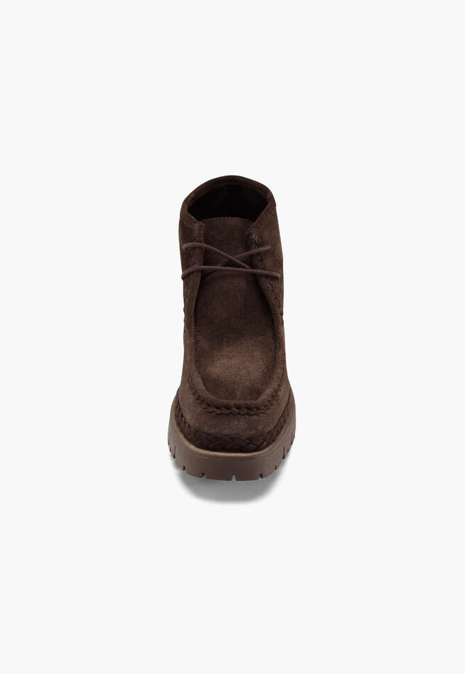 Lace-up boots, Chocolate, completeTheLook