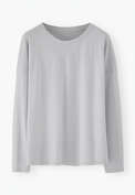 Drop-shoulder top, Pale grey, webstill