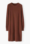 Knitted dress, Burnt rust, webstill