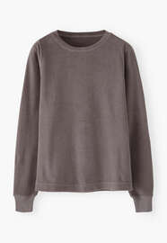 Velour top, Smoke grey, webstill