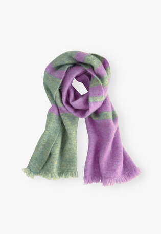 Striped scarf, Lilac ocean, webstill