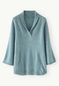Wide-sleeve sweater, Cerulean grey, webstill