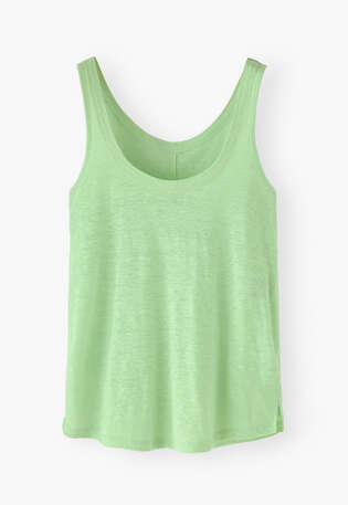 Scoop-neck vest, Mint green, webstill