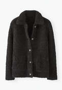 Knitted jacket, Black, webstill