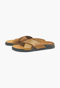 Cross-front sliders, Mustard, webstill