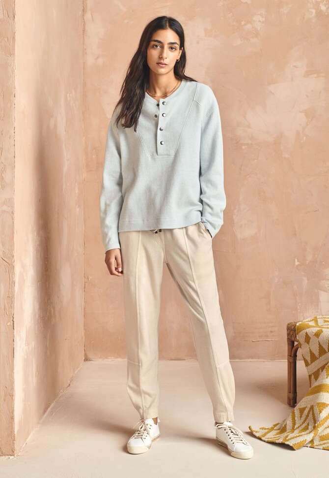 Jersey joggers, Ecru, completeTheLook