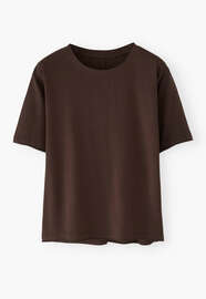 Boxy T-shirt, Chocolate, webstill