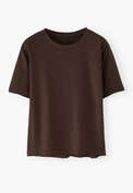 Boxy T-shirt, Chocolate, webstill