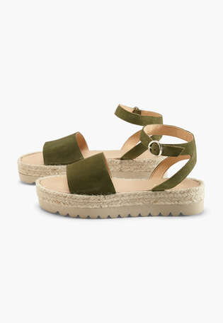 Platform sandals, Khaki, webstill