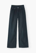 Wide-leg trousers, Dark petrol, webstill