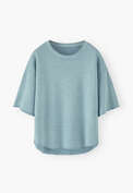 Loopback T-shirt, Pale sky, webstill
