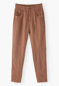 Tapered trousers, Pecan, webstill