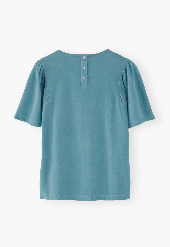 Towelling top, Ocean blue, completeTheLook