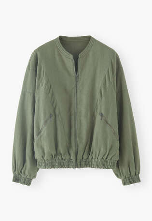 Bomber jacket, Dark sage, webstill