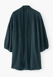 Cocoon cardigan, Dark teal, webstill