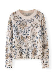 Printed sweater, Blossom pink, webstill