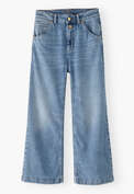 Cropped flared jeans, Light wash, webstill