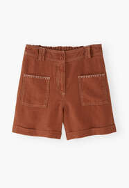 Patch-pocket shorts, Dusty ocean, webstill