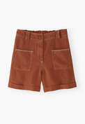 Patch-pocket shorts, Dusty ocean, webstill