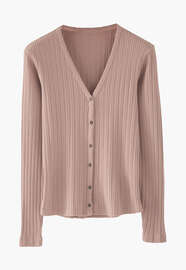 Button-through top, Dusty rose, webstill
