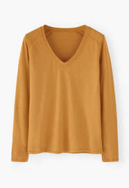 V-neck top, Golden honey, webstill