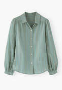 Striped blouse, Duck egg, webstill