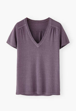 V-neck top, Heather, webstill